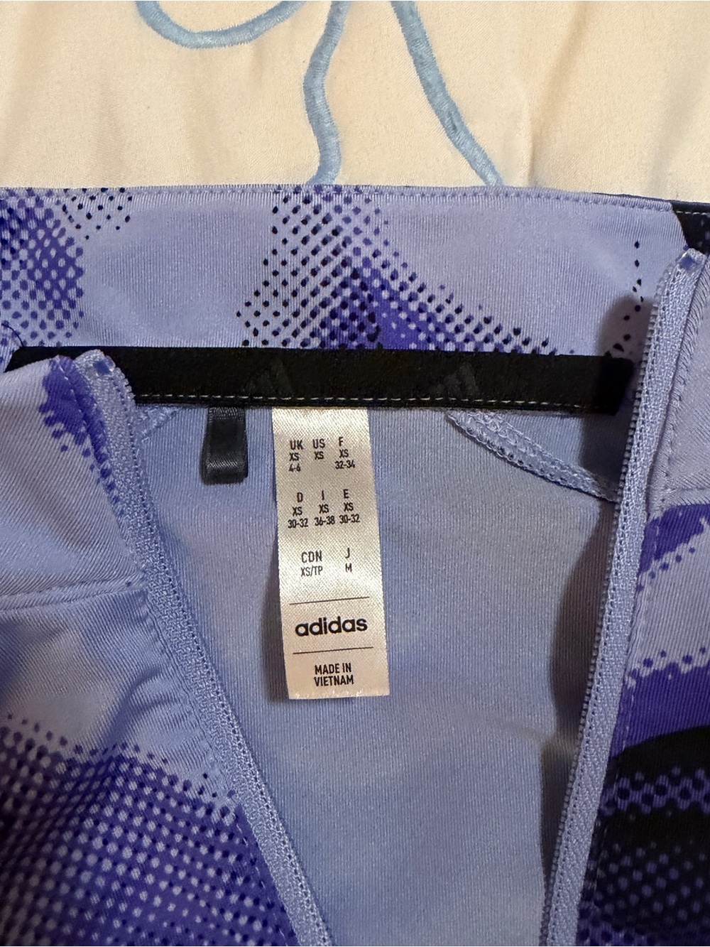 adidas Golf Ultimate365 Printed Mock Quarter Zip Golf Pullover - Picture 2 of 4